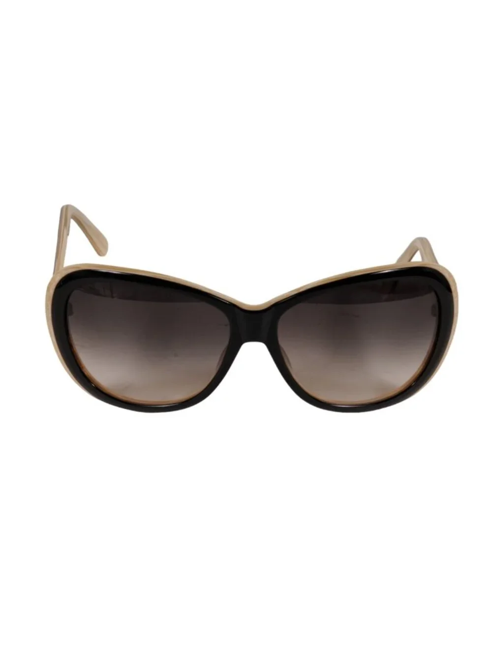 Judith Leiber Women JL1036B Sunglasses Black Beige Butterfly Glasses y2k Round